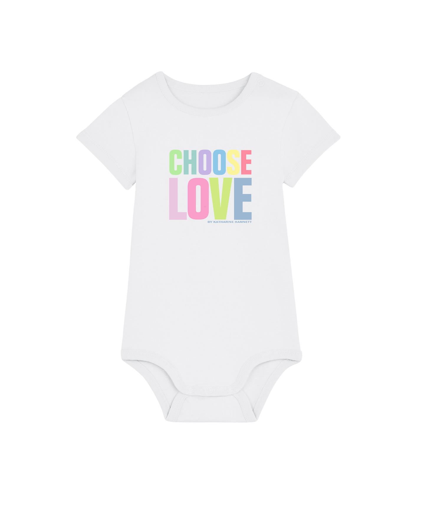 Choose Love Summer Baby Grow By Katharine Hamnett