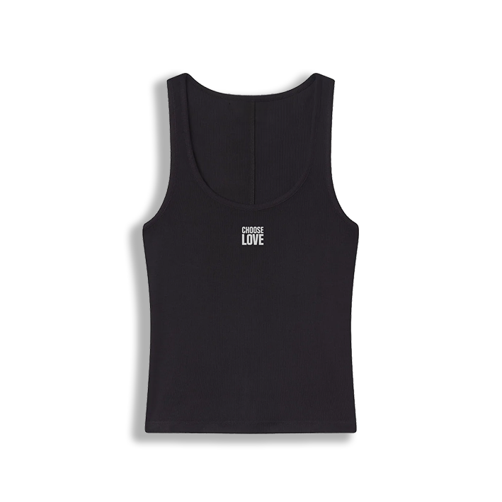 Choose Love Black Tank Top