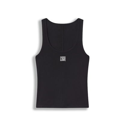 Choose Love Black Tank Top