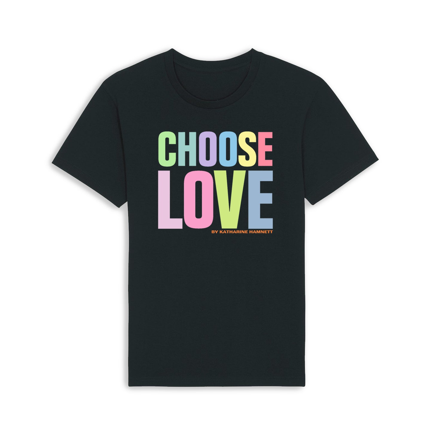 Choose Love Black Summer T-Shirt By Katharine Hamnett