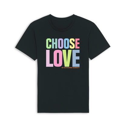 Choose Love Black Summer T-Shirt By Katharine Hamnett