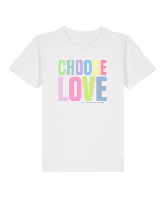 Choose Love Kids White Summer T-Shirt By Katharine Hamnett